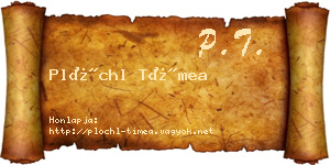 Plöchl Tímea névjegykártya