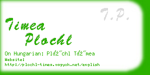 timea plochl business card